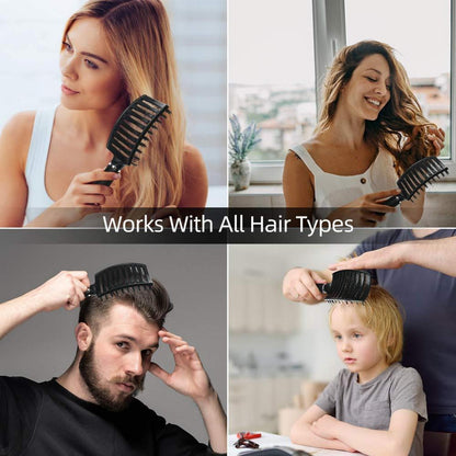 Haarbürste ohne Ziepen Profi Entwirrungsbürste