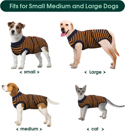 Hundebody Nach Op Leckschutz Hund Braun XXL 2XL Medical Pet Shirt