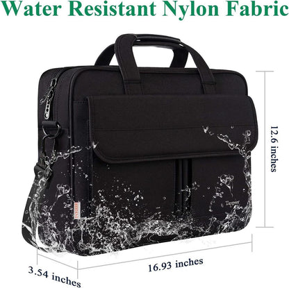 Taygeer Laptoptasche 17 Zoll Wasserdicht Business Aktentasche mit