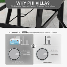 PHIVILLA Gartenmöbel-Set 4+1: Terrassenmöbel Sitzgruppe mit