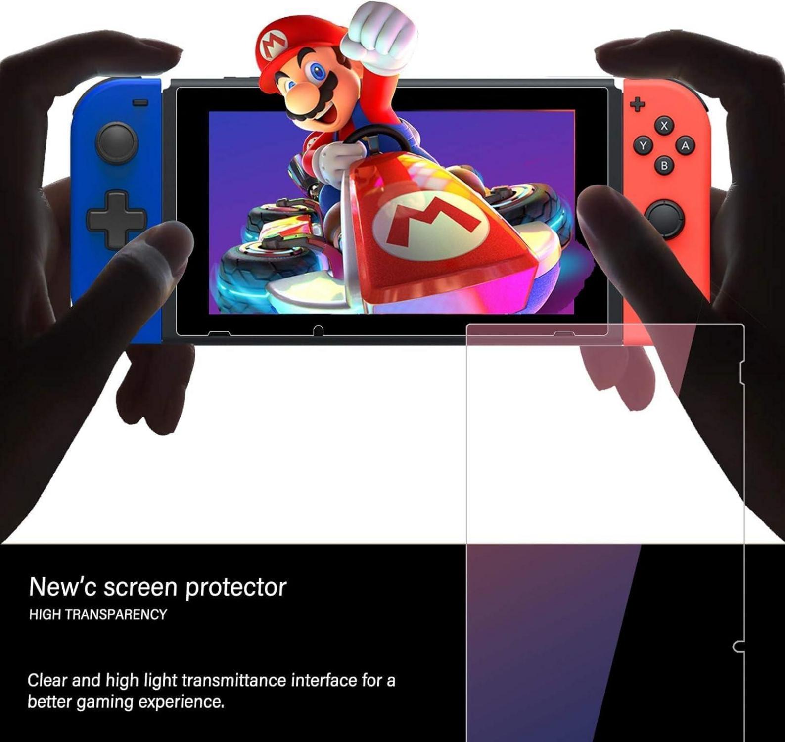 Panzer Schutz Glas Nintendo Switch Displayschutzfolie 2er Set 9H Härte 0.33mm