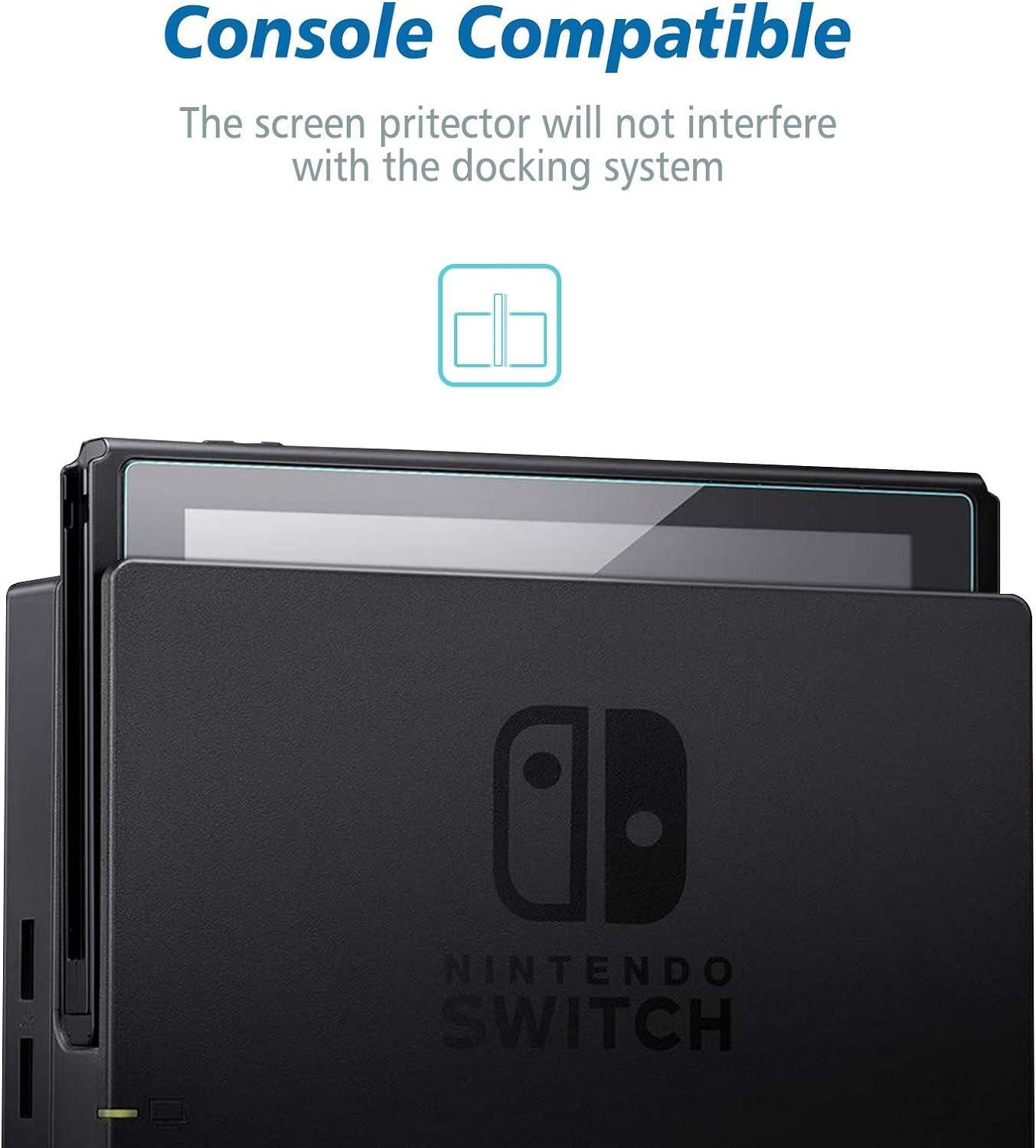 Nintendo Switch Panzerglas 3er-Pack 9H Härte 0.33mm HD Displayschutz