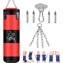 Boxsack hängend MMA Punching Sack Muay Thai Kit 100x30 cm