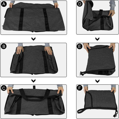 Reisetasche Groß 100L Faltbar Leicht Sporttasche Herren Damen Schwarz