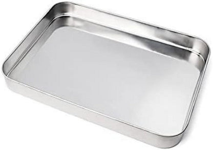 Backblech aus Edelstahl Baking Tray 35x40 cm Silber