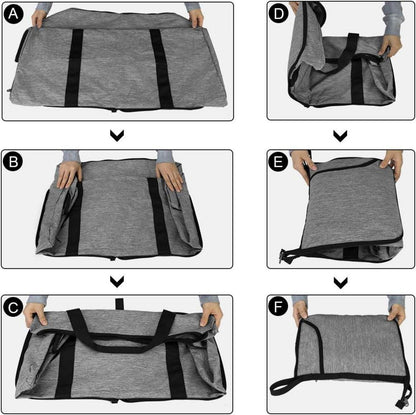 Reisetasche Groß 100L Faltbar Sporttasche Herren Damen Schwarz