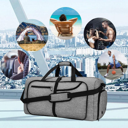 NEWHEY Große 100L Faltbare Reisetasche Sporttasche Weekender Schwarz