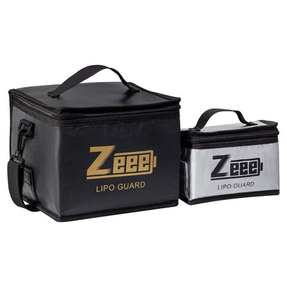 Feuerfeste Lipo-Akku Tasche – Set (Schwarz & Silber)
