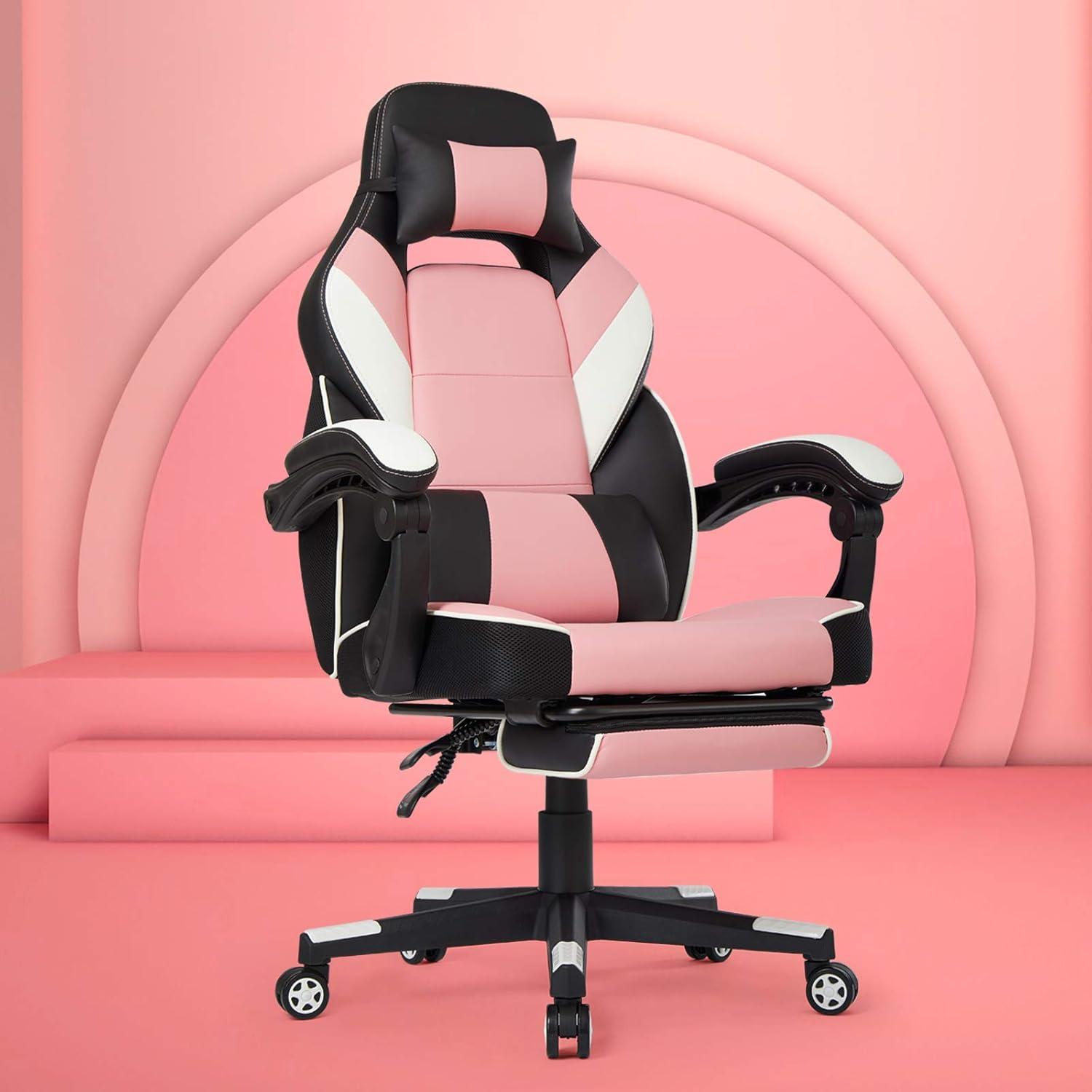 Gaming Stuhl, Ergonomischer Gamer Stuhl mit verstellbaren