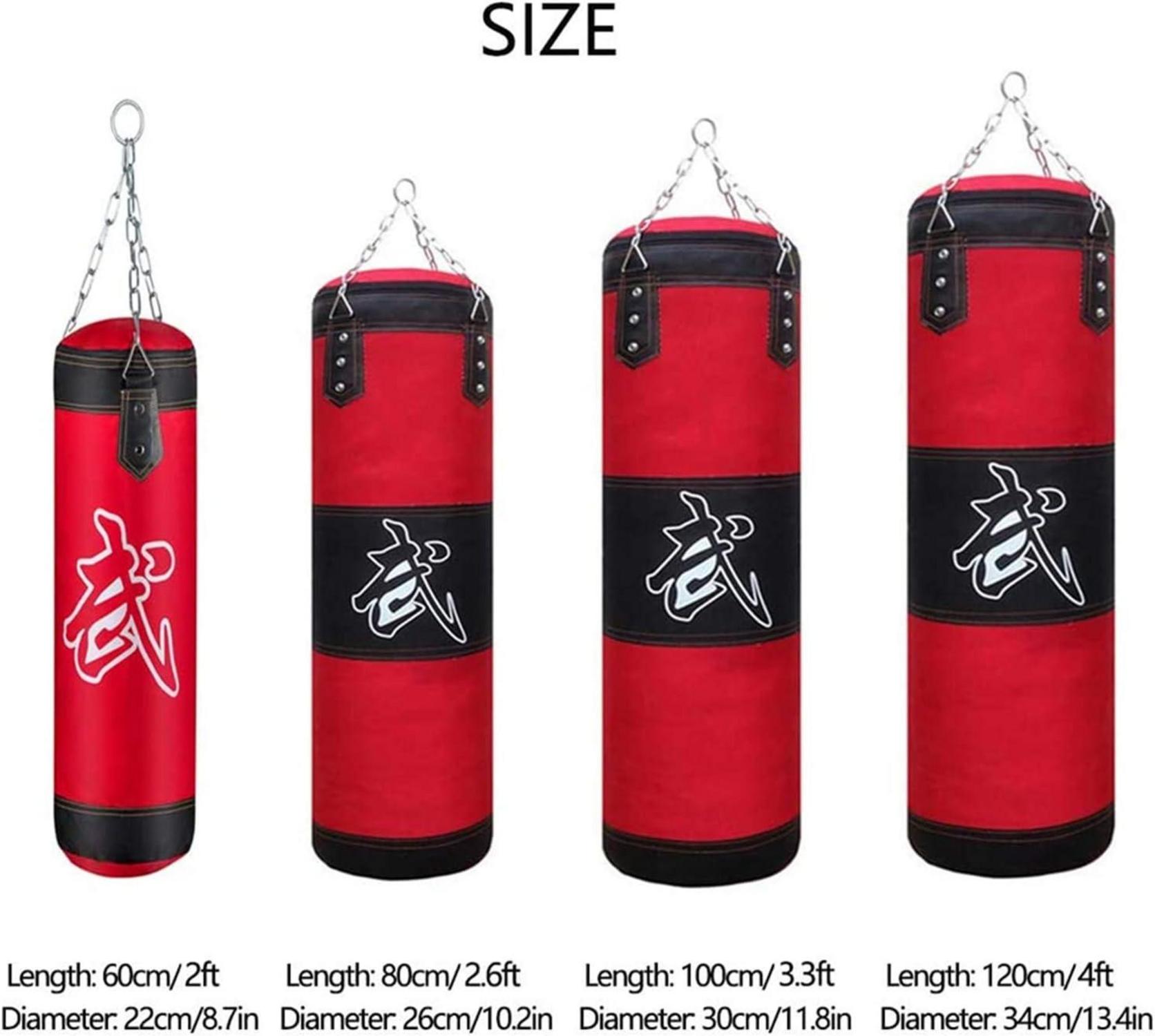 Boxsack Hängend Sandsack Set Erwachsene Jugendliche Punching Bag