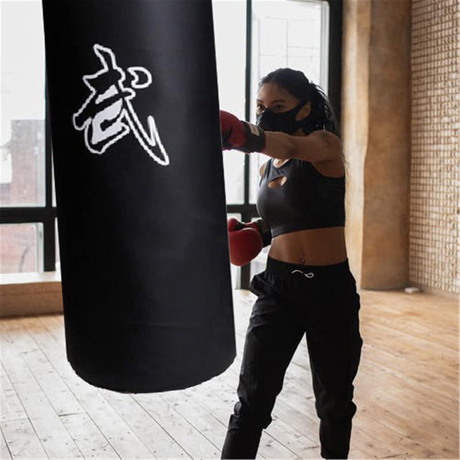 Boxsack Sandsack Hängend für Boxen Muay Thai MMA UFC 100/120cm Rot