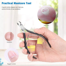 Professionelle Nagelhautzange Edelstahl matt Schwarz Schere