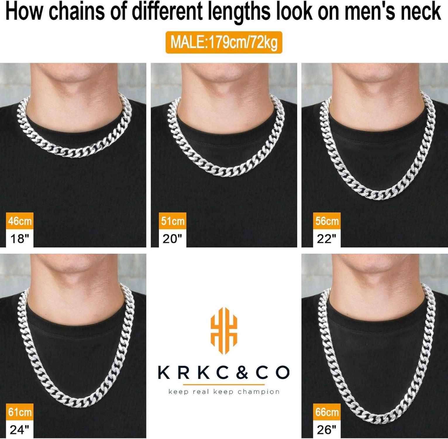 Cuban Link Chain Panzerkette 14mm Gold Herren Hip Hop 50.8cm