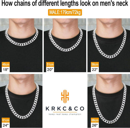 Cuban Link Chain Panzerkette 14mm Gold Herren Hip Hop 50.8cm