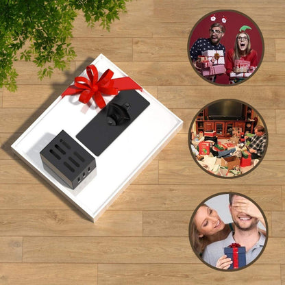 Magnet Flaschenöffner Wandmontage Schwarz