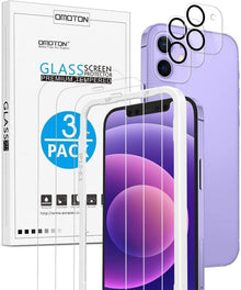 Schutzfolie für iPhone 12 Mini mit Rahmen-Installationshilfe, 5er
