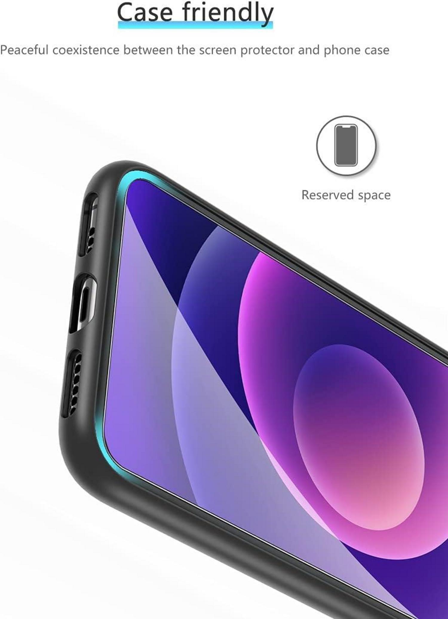 OMOTON Schutzfolie für iPhone 12 Mini - [3+2