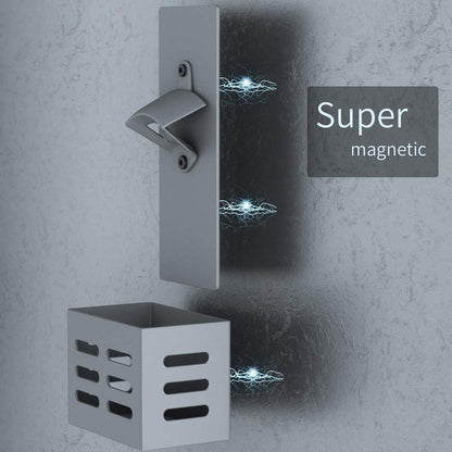 Magnetischer Wand Flaschenöffner Grau