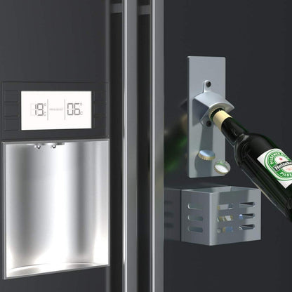 Magnetischer Wand Flaschenöffner Grau