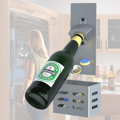 Magnetischer Wand Flaschenöffner Grau