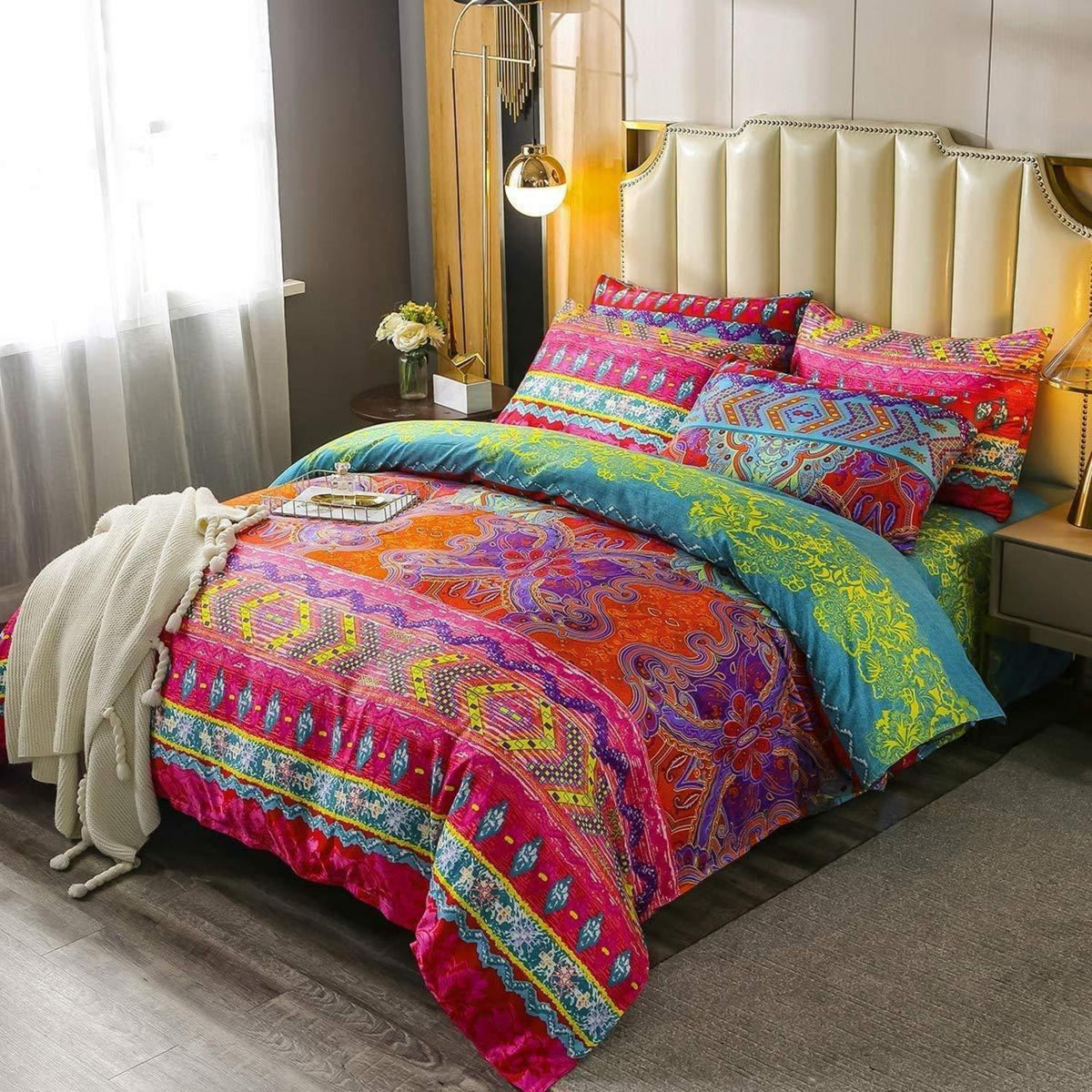 Böhmisches Bettwäsche-Set 2tlg. – Exotisch & Hippie Stil