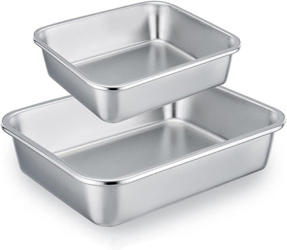 Auflaufform Set Edelstahl Rechteckig Kuchenform Tiramisu Form