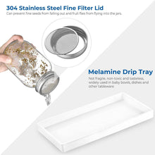 Sprossen Keimglas Set 2er Sprouting jar Filterdeckel