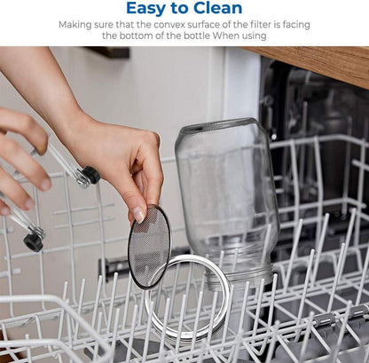 ecooe Sprossen Keimglas Set aus Edelstahl 304 - 2er-System mit Filterdeckel