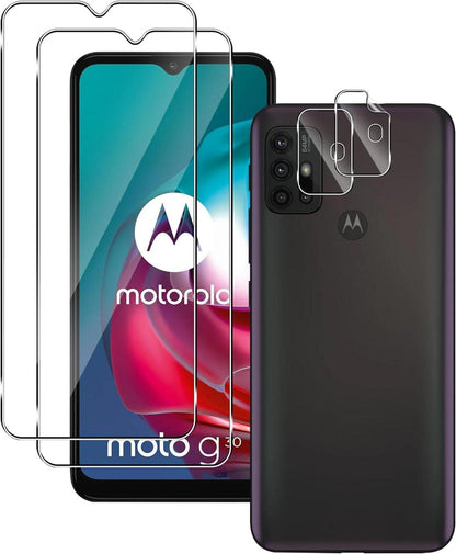 Schutzfolie Motorola Moto G10 G30 9H Hartglas Panzerfolie 4er Set