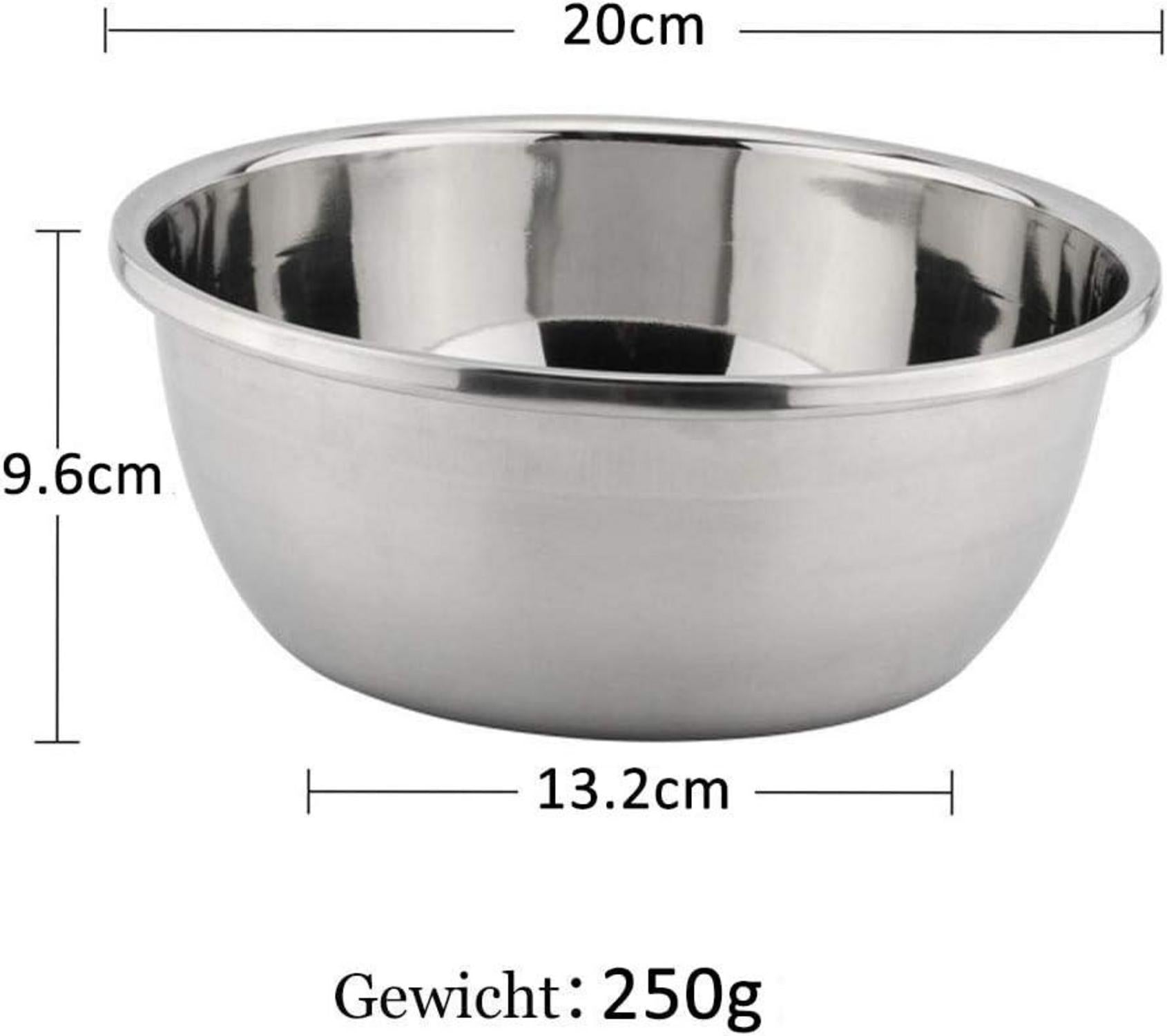 Edelstahl Küchenschüssel Rührschüssel Salatschüssel 20cm
