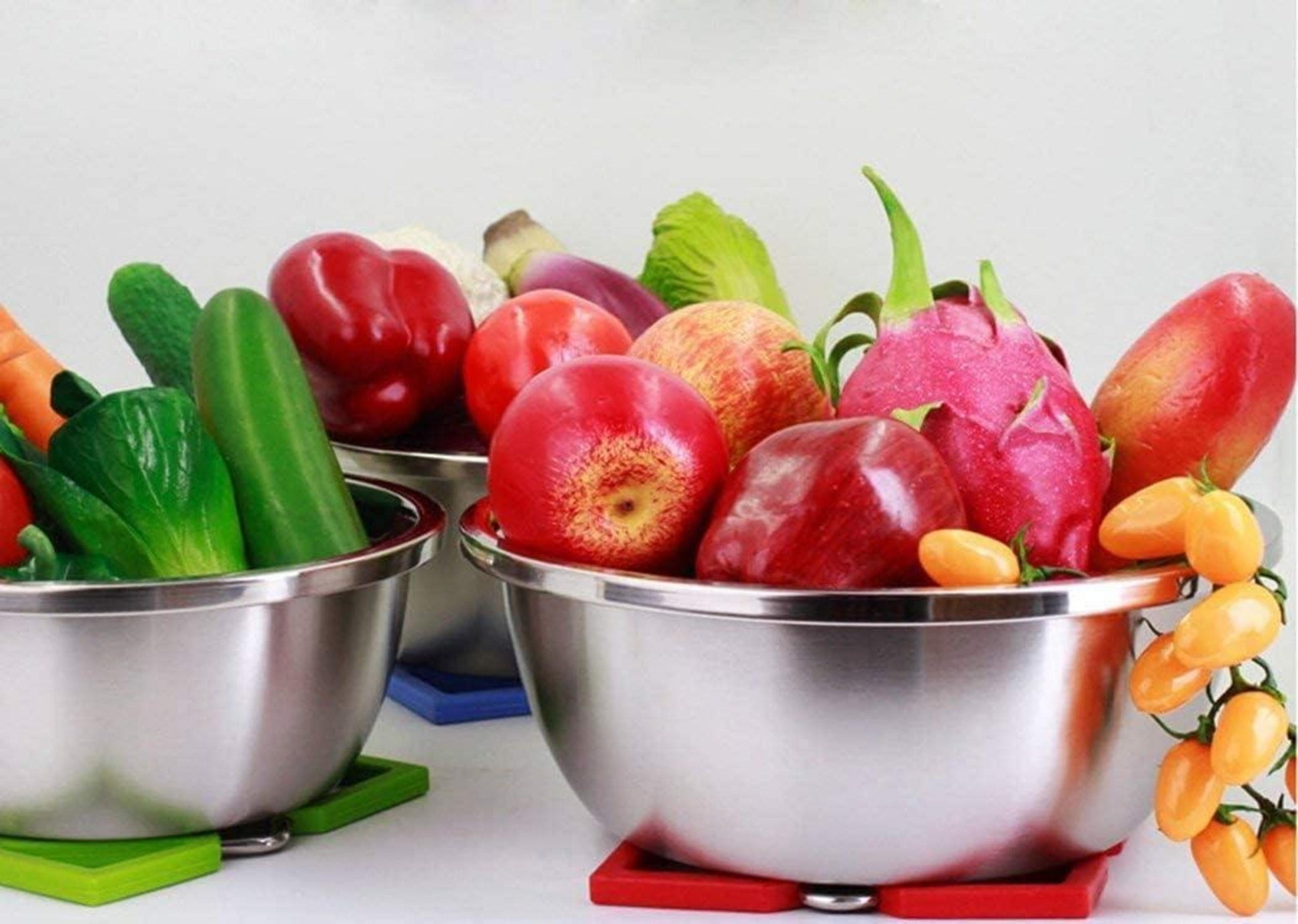 Notcilgias Edelstahl Schüssel Küchenschüssel Salatschüssel 20cm