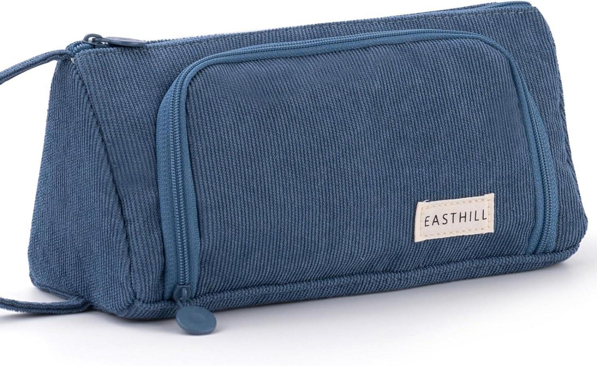 Großes Federmäppchen Schreibwarenetui Geschenkidee Blau