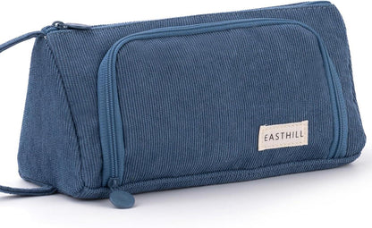 Großes Federmäppchen Schreibwarenetui Geschenkidee Blau