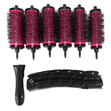 6er Set Keramik Lonic Runde Haarbürsten Friseursalon Styling