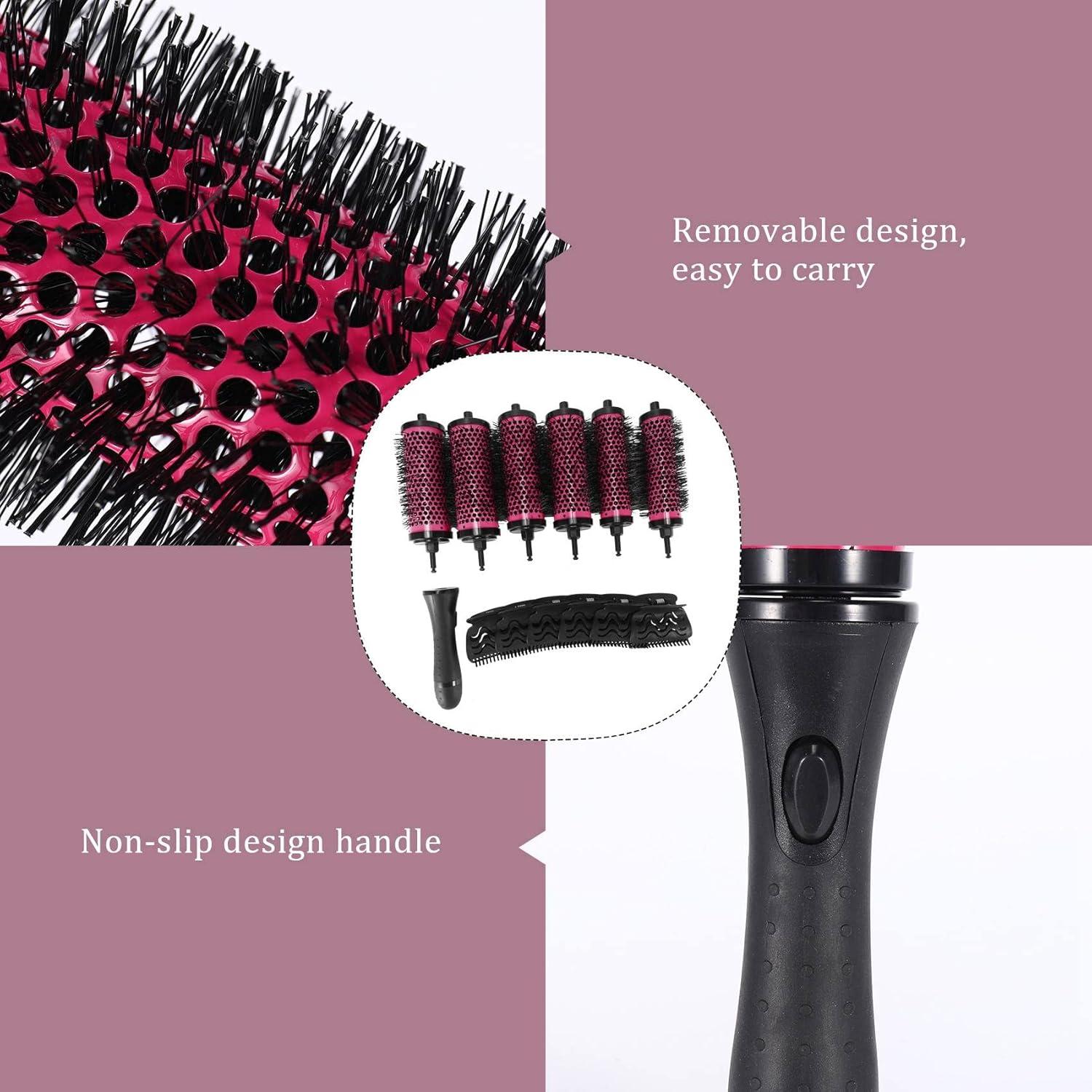 6-teiliges Keramik Rundbürsten Set für Friseure & Styling, Lockenbürsten mit verschiedenen Durchmessern