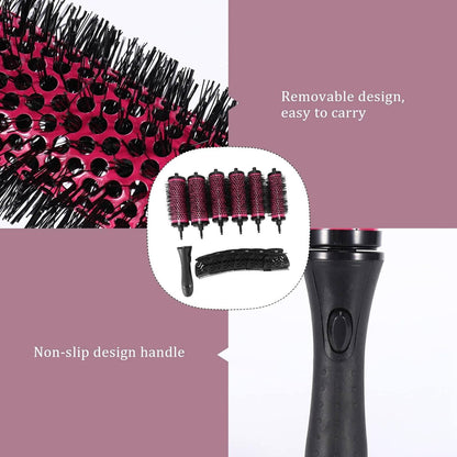 6-teiliges Keramik Rundbürsten Set für Friseure & Styling, Lockenbürsten mit verschiedenen Durchmessern