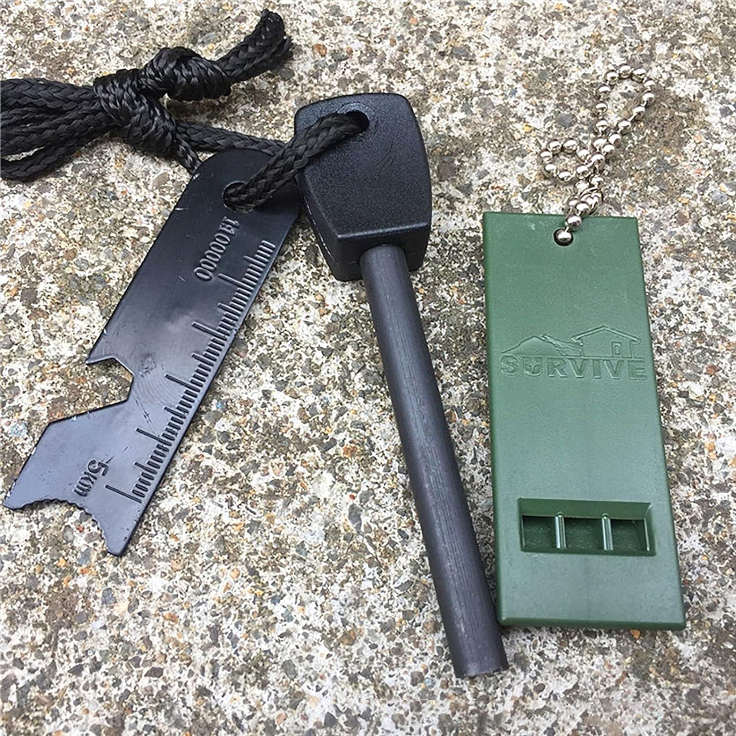 Feuerstahl Feuerstein Survival Kit, XXL Outdoor Ausrüstung Set