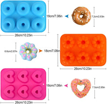 Silikon Donut Backformen 3er Set, 6
