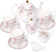 Porzellan Tee Sets Teetasse Untertasse Teeservice 6 Personen