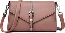 Schwarze Damen Umhängetasche PU-Leder kleine Schultertasche elegant