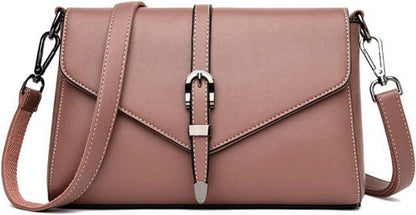 Schwarze Damen Umhängetasche PU-Leder kleine Schultertasche elegant