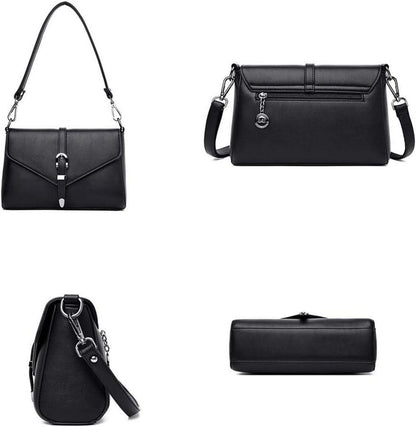 Damen Umhängetasche PU-Leder Schultertasche Elegant Handtasche