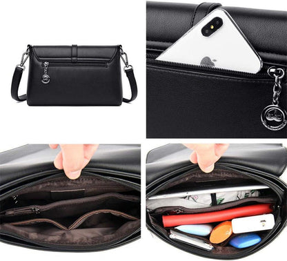 Damen Umhängetasche PU-Leder Schultertasche Elegant Handtasche