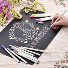 15 Metallic Marker Stifte Set Acrylstifte Pens 1mm - 15