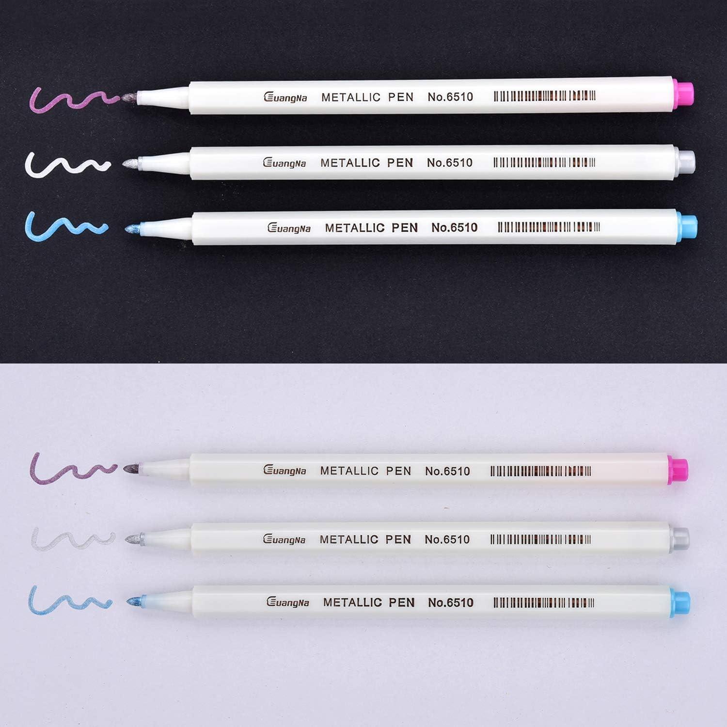 15 Metallic Marker Stifte Set für Karten Fotoalbum Gästebuch