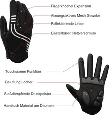 Fahrradhandschuhe mit Gel für Herren Damen Mountainbike M