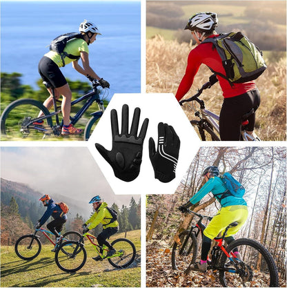 Fahrradhandschuhe Vollfinger Gel Herren Damen Radsport Fitness M