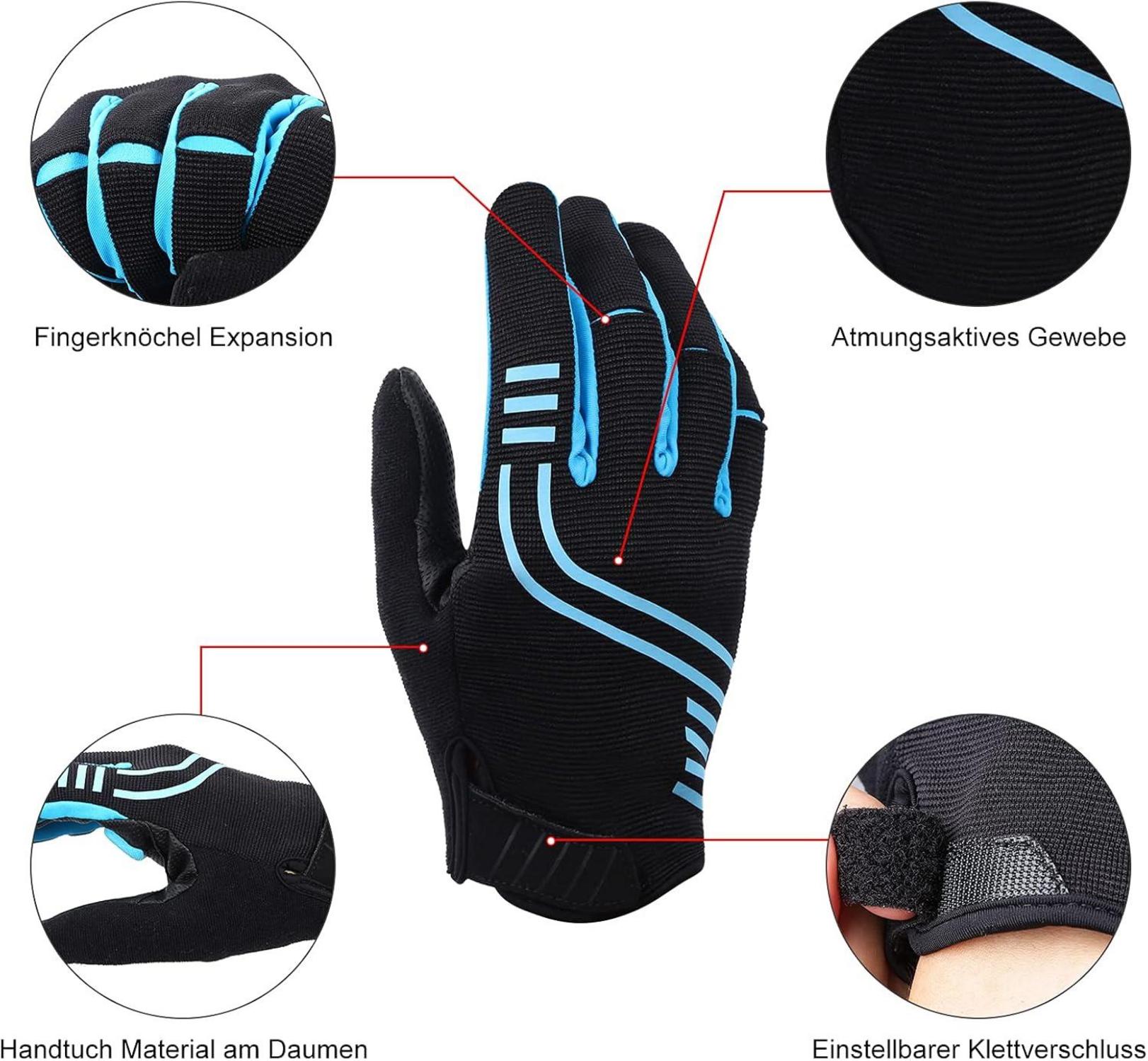 Fahrradhandschuhe Mountainbike Gel stoßdämpfend atmungsaktiv