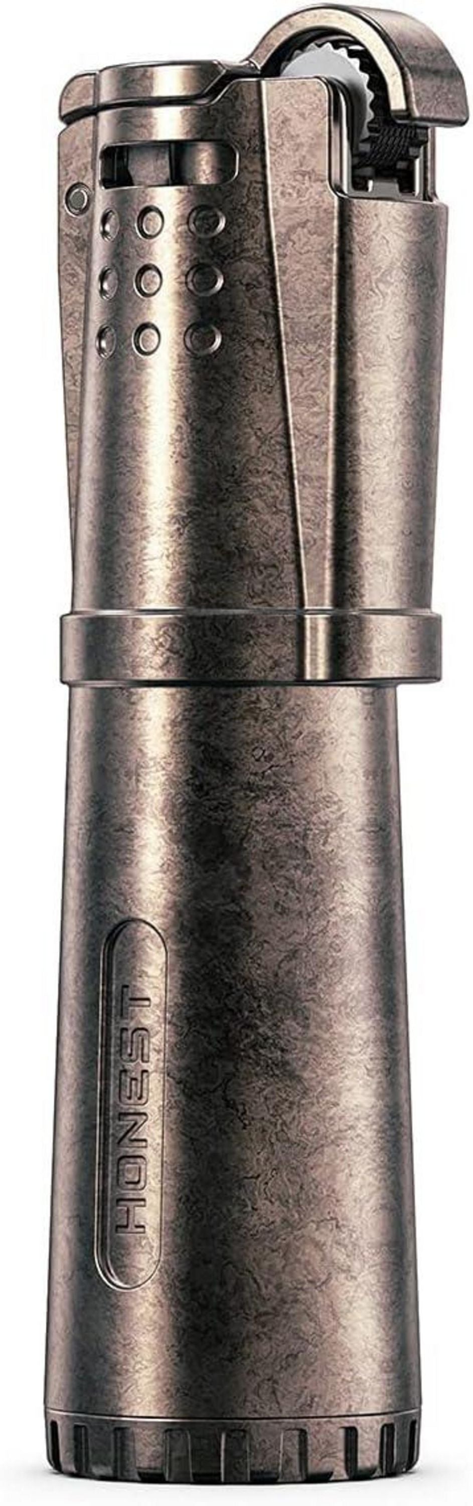 Vintage Benzinfeuerzeug Schönes Design Rote Bronze