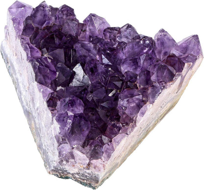 Amethyst Drusensegment Rohstück Kristall Cluster Fengshui Ornament